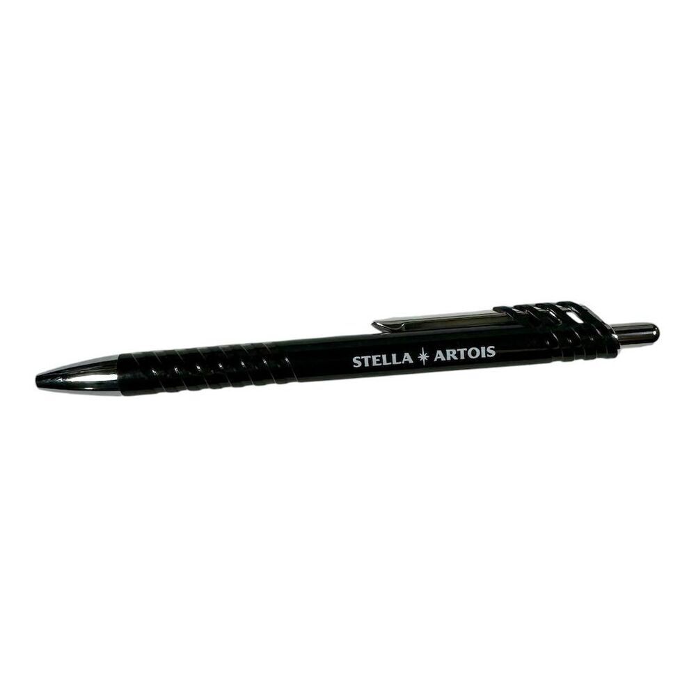 Stella Artois Branded Ballpoint Pen‎ with Chrome Trim Black Ink